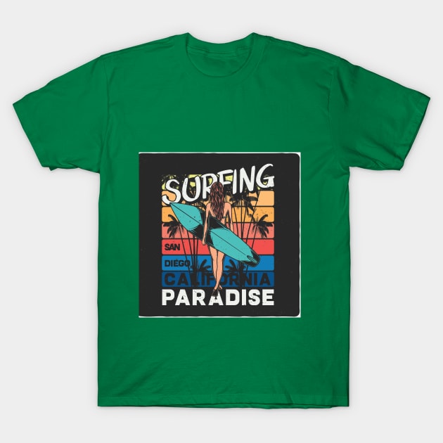 Surfing T-shirt T-Shirt by Ebazar.shop